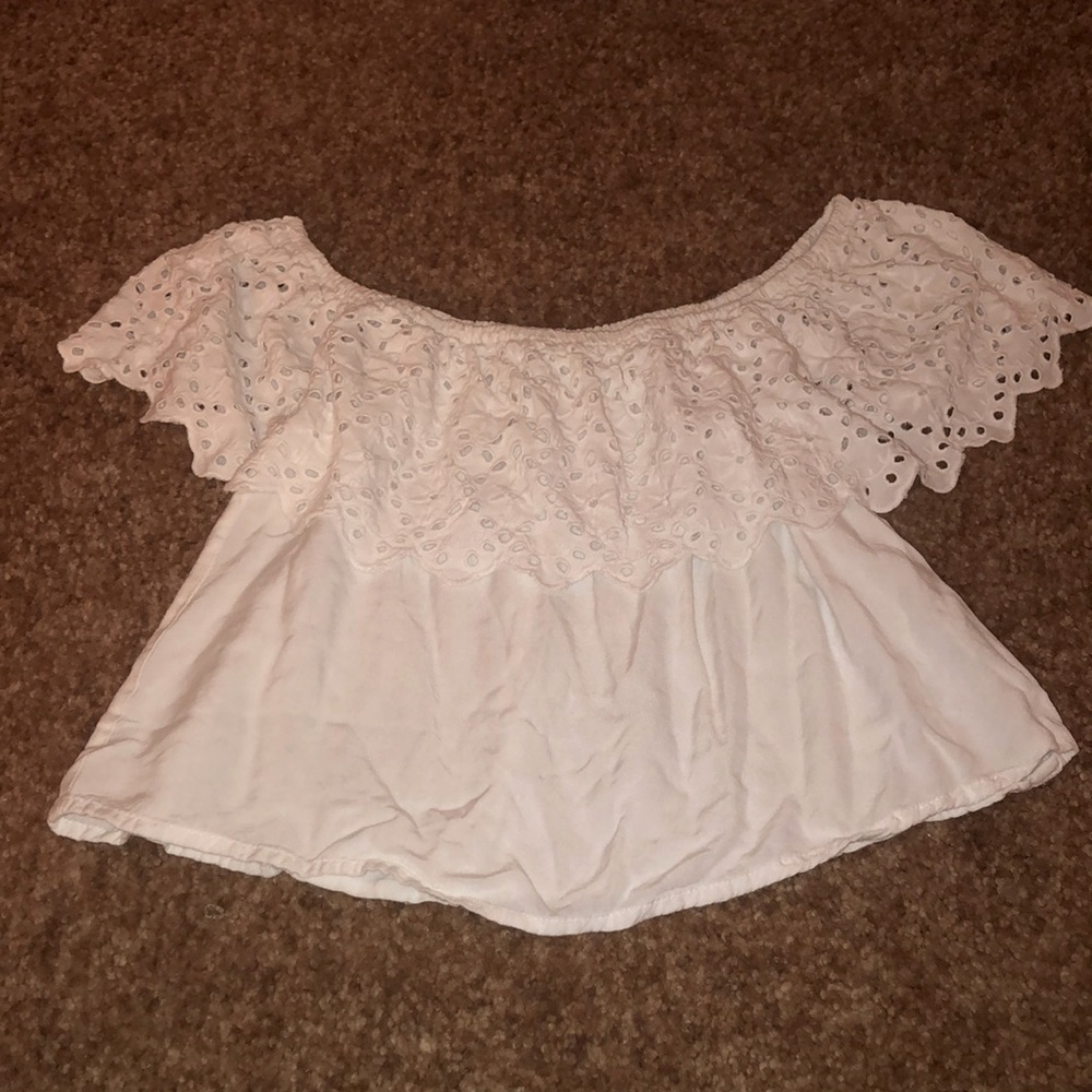 White crop top